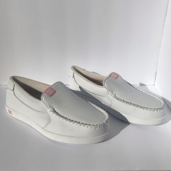womens white dc villain shoes